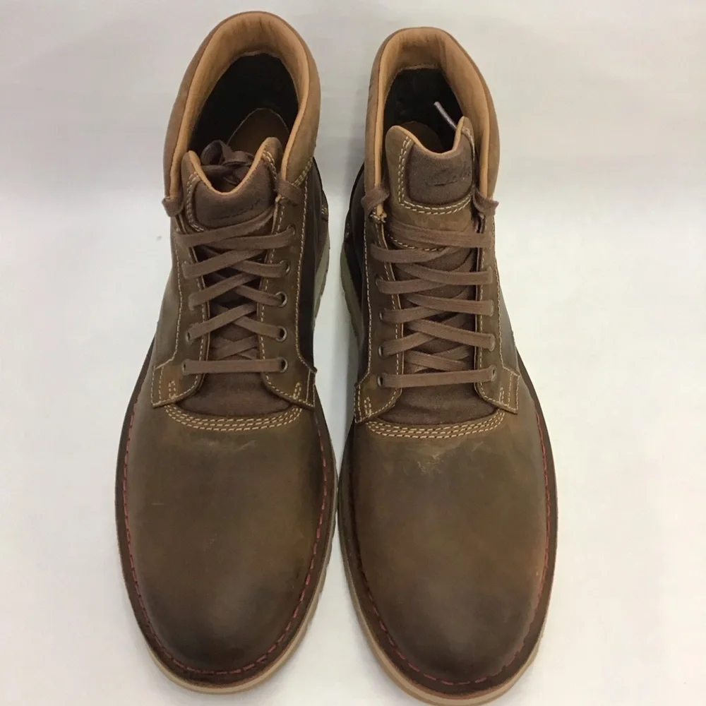 New Mens Ankle-High Lace-Up Boot Clarks Rugged Varby Top Size 13M